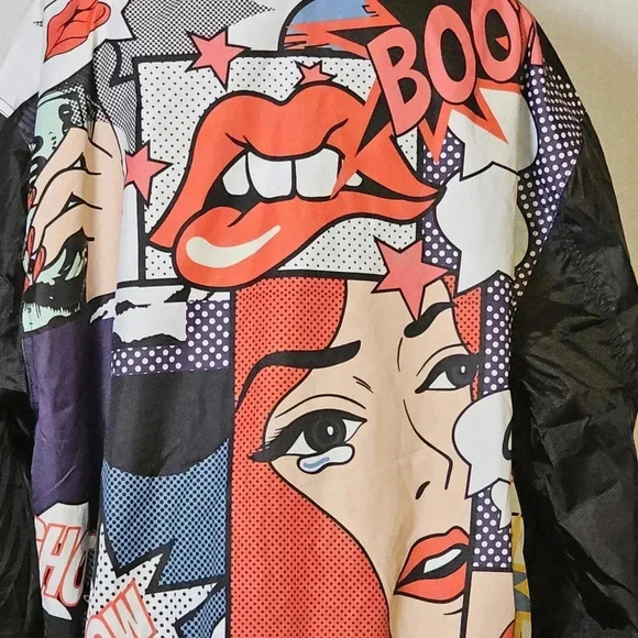 Screenshot Mens Urban Animated NYC Fashion Windbreaker SZ 2X - Picture 6 of 11